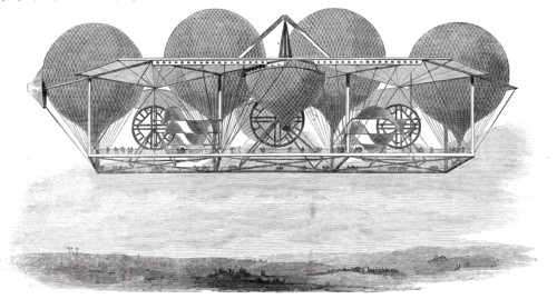 M. Petin's "System of Aerial Navigation", 1850. Creator: Unknown.