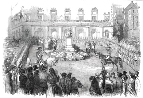 Inauguration of the Statue of Queen Isabella II, at Madrid, 1850. Creator: Unknown.