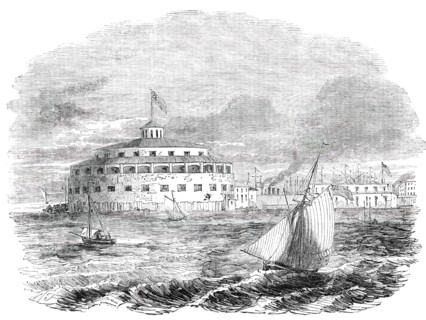 Castle Garden, New York, 1850. Creator: Unknown.