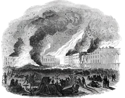 The Fourth Great Fire at San Francisco, 1850. Creator: Unknown.