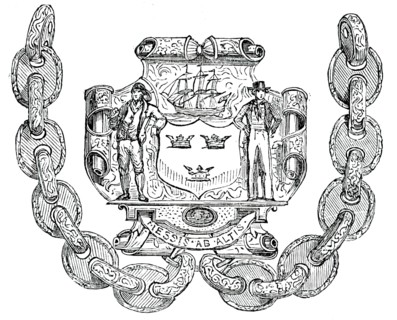 Badge and Chain of the Borough of Tynemouth, 1850. Creator: Unknown.