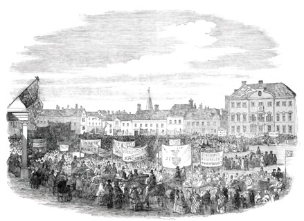 Norfolk Estuary - the Procession in Lynn, 1850. Creator: Unknown.