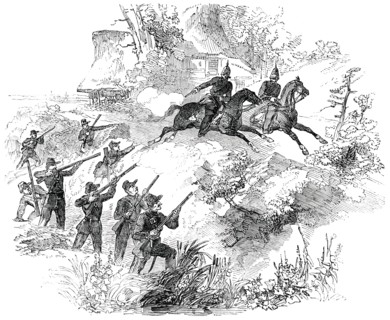 Surprise of Holstein Patrol, 1850. Creator: Unknown.
