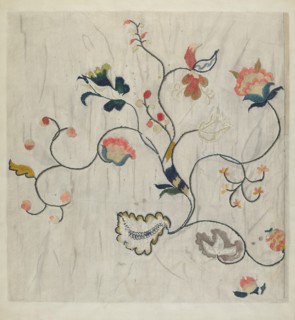Bedspread (Detail), c. 1938. Creator: Mildred E Bent.