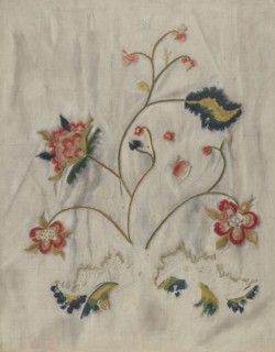 Bedspread (Detail), c. 1938. Creator: Mildred E Bent.