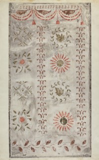 Stencilled Wall, 1935/1942. Creator: Mildred E Bent.