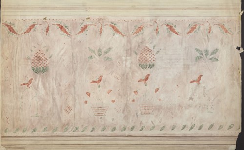 Wall Stencil, 1935/1942. Creator: Mildred E Bent.