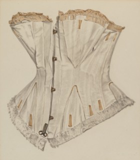 Wedding Corset, 1935/1942. Creator: Virginia Berge.