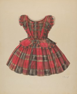 Girl's Dress, 1935/1942. Creator: Virginia Berge.