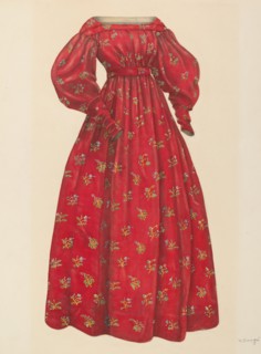 Dress, 1935/1942. Creator: Virginia Berge.