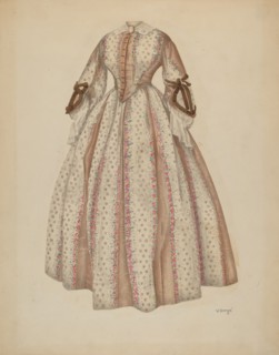 Dress, c. 1940. Creator: Virginia Berge.