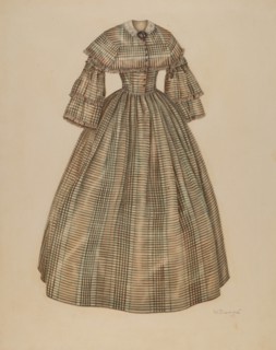Dress, c. 1940. Creator: Virginia Berge.