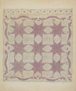 Patchwork Quilt, c. 1936. Creator: Mary Berner.