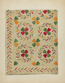 Bedspread, c. 1936. Creator: Mary Berner.