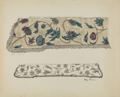 Crewel Embroidery, c. 1936. Creator: Mary Berner.