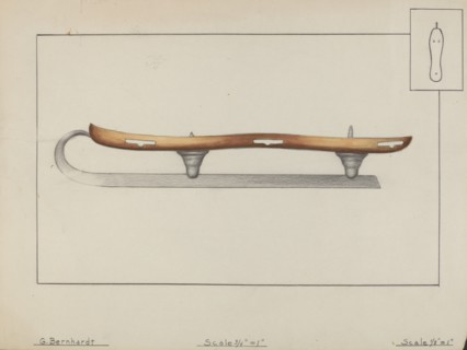 Ice Skate, c. 1936. Creator: Gerald Bernhardt.