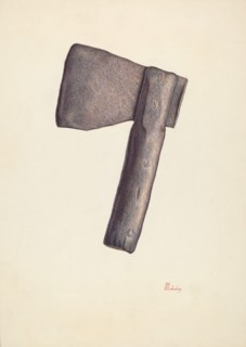 Axe, 1935/1942. Creator: Hal Blakeley.