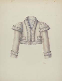 Embroidered Bolero Jacket, c. 1940. Creator: Hal Blakeley.