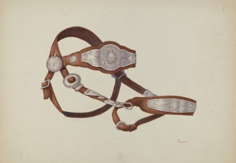Headstall, c. 1940. Creator: Hal Blakeley.