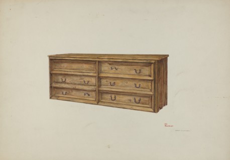 Vestment Chest, 1940. Creator: Hal Blakeley.