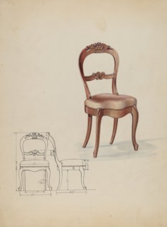 Chair, c. 1936. Creator: Wellington Blewett.