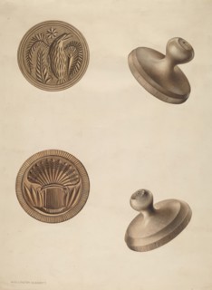 Butter Mold, c. 1937. Creator: Wellington Blewett.
