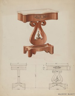 Table, c. 1936. Creator: Wellington Blewett.