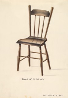 Bishop Hill: Chair, c. 1936. Creator: Wellington Blewett.