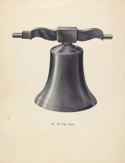 Bell - From Swedish Church, c. 1936. Creator: Wellington Blewett.