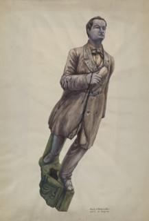 Figurehead "General Schofield", c. 1939. Creator: Molly Bodenstein.