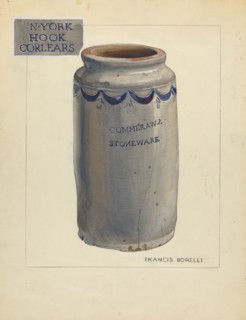 Stoneware Jar, c. 1940. Creator: Francis Borelli.