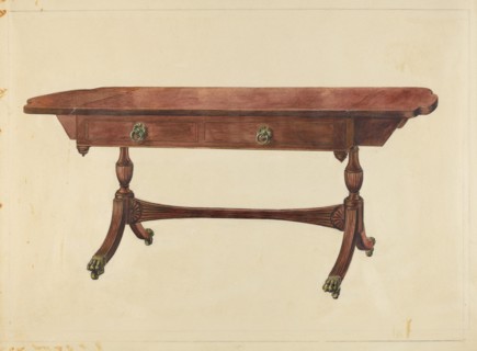 Sofa Table, c. 1939. Creator: Francis Borelli.