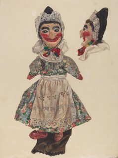 Puppet: "Judy", c. 1937. Creator: Dorothy Brennan.