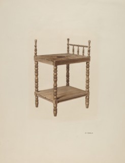Wash Stand, c. 1940. Creator: Joe Brennan.