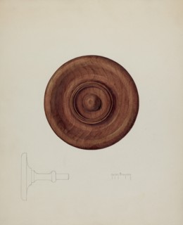 Tie-back, c. 1938. Creator: Helen Bronson.