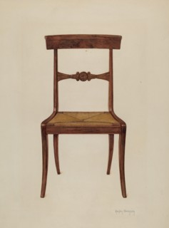 Chair, c. 1937. Creator: Helen Bronson.