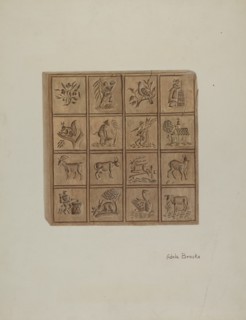 Pa. German Cookie Cutter, c. 1941. Creator: Adele Brooks.