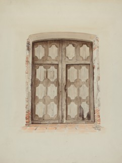 Church Doors, 1937. Creator: Dayton Brown.