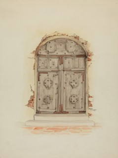 Doorway, 1937. Creator: Dayton Brown.