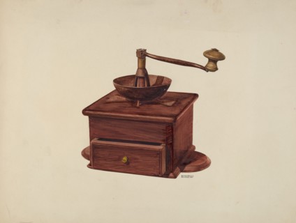 Coffee Grinder, 1937. Creator: Dayton Brown.