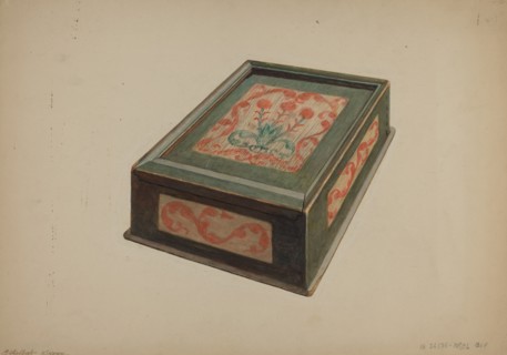 Pa. German Box, 1935/1942. Creator: Ethelbert Brown.