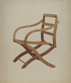 Camp Chair, c. 1940. Creator: George C. Brown.