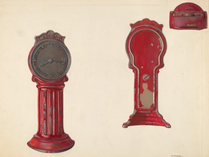 Clock Bank, c. 1938. Creator: Alf Bruseth.
