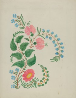 Embroidery, c. 1936. Creator: Ann Gene Buckley.