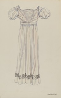Day Dress, 1937. Creator: Irene M. Burge.