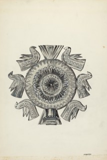 Cut Tin Candle Holder, c. 1936. Creator: Irene M. Burge.