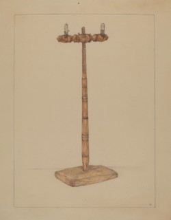 Candlestand, c. 1936. Creator: Rosa Burger.