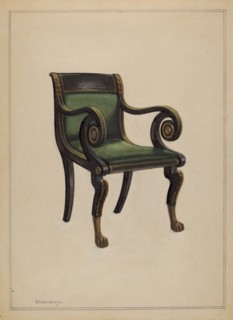 Armchair, 1935/1942. Creator: Ernest Busenbark.