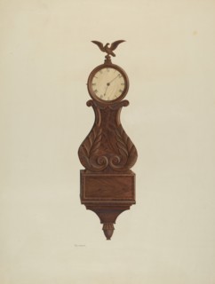 Wall Clock, c. 1938. Creator: Ernest Busenbark.