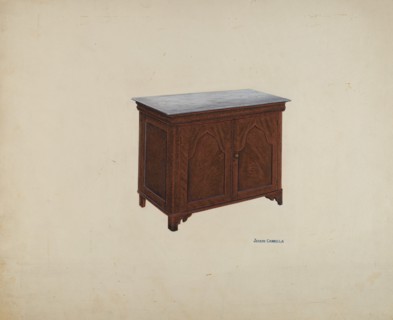 Washstand, c. 1941. Creator: Joseph Cannella.